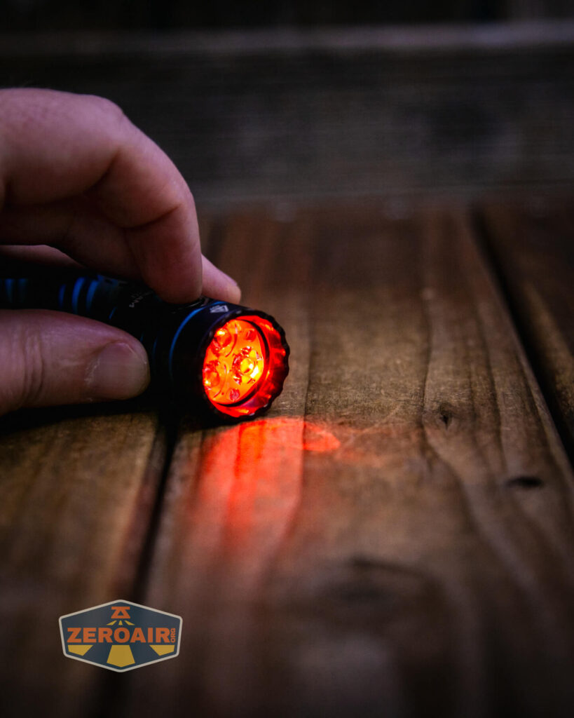 Acebeam EC20 Multi-light Source EDC flashlight rgb emitters on