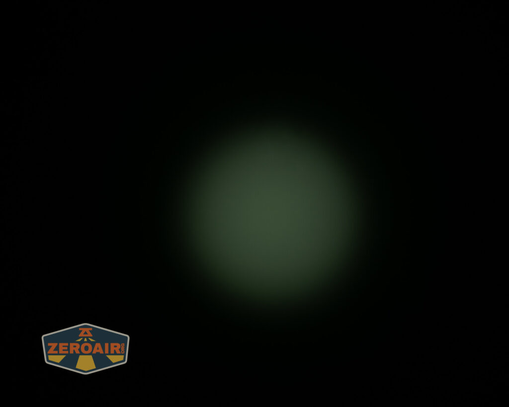 Acebeam EC20 Multi-light Source EDC flashlight beamshots on ceiling