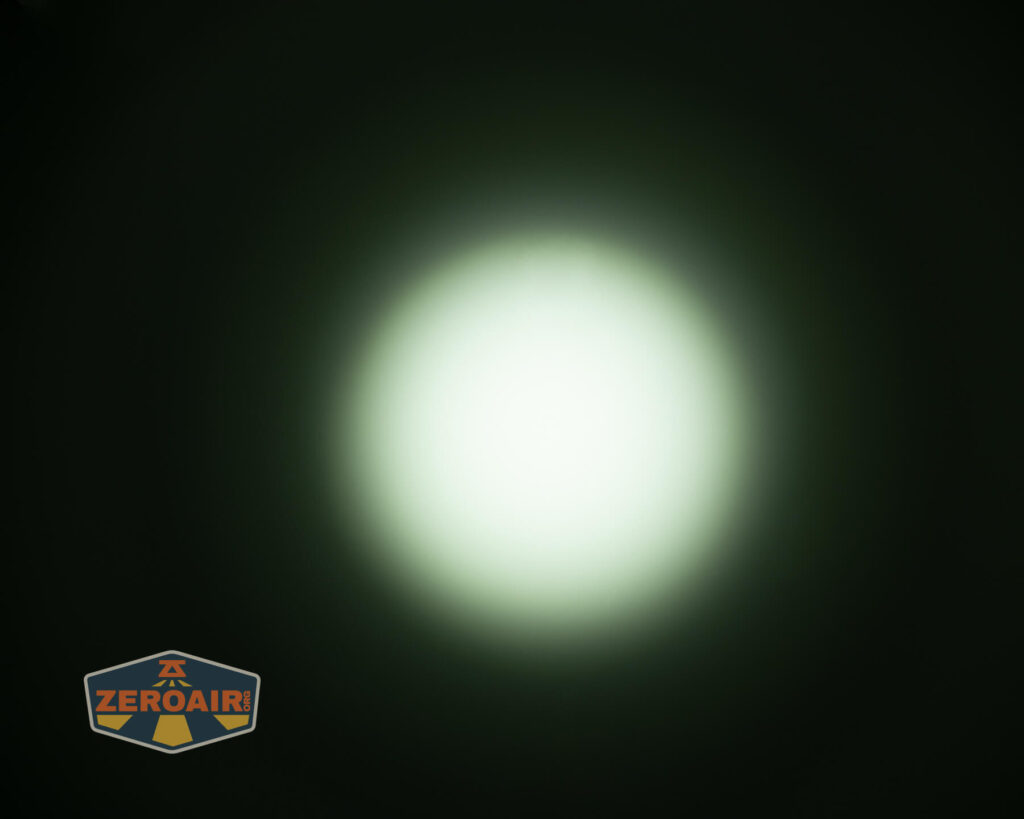 Acebeam EC20 Multi-light Source EDC flashlight beamshots on ceiling