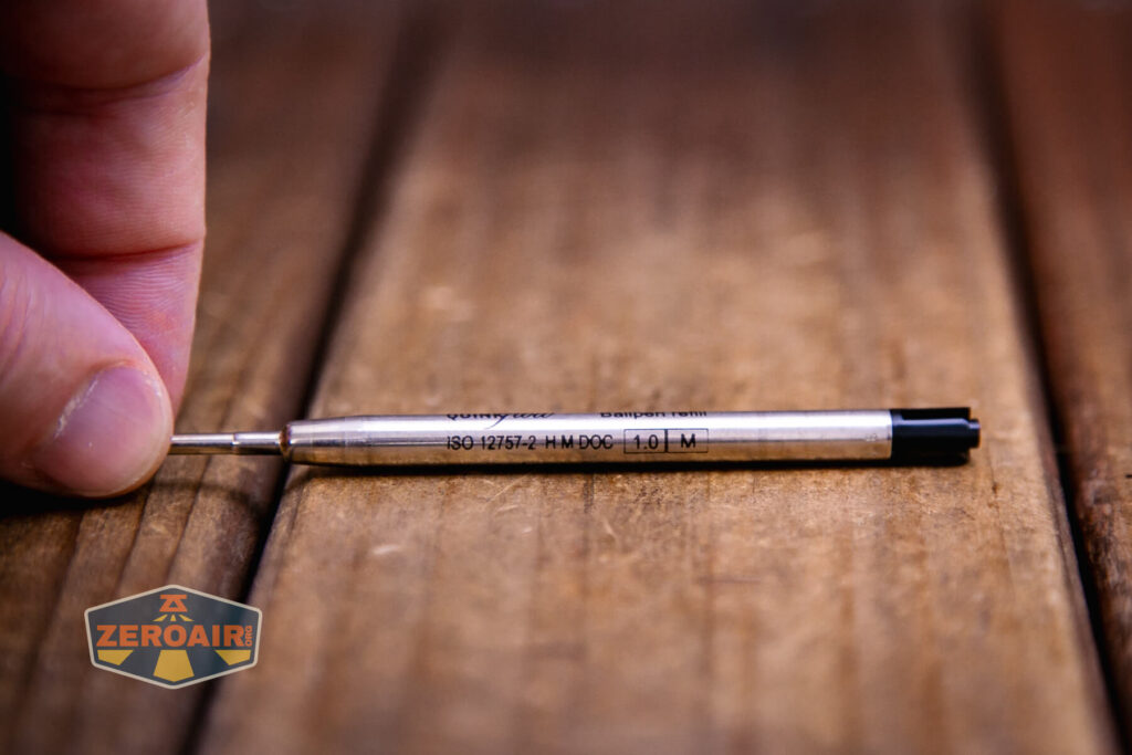 Aerocrafted Retract Click Small Pen Parker refill