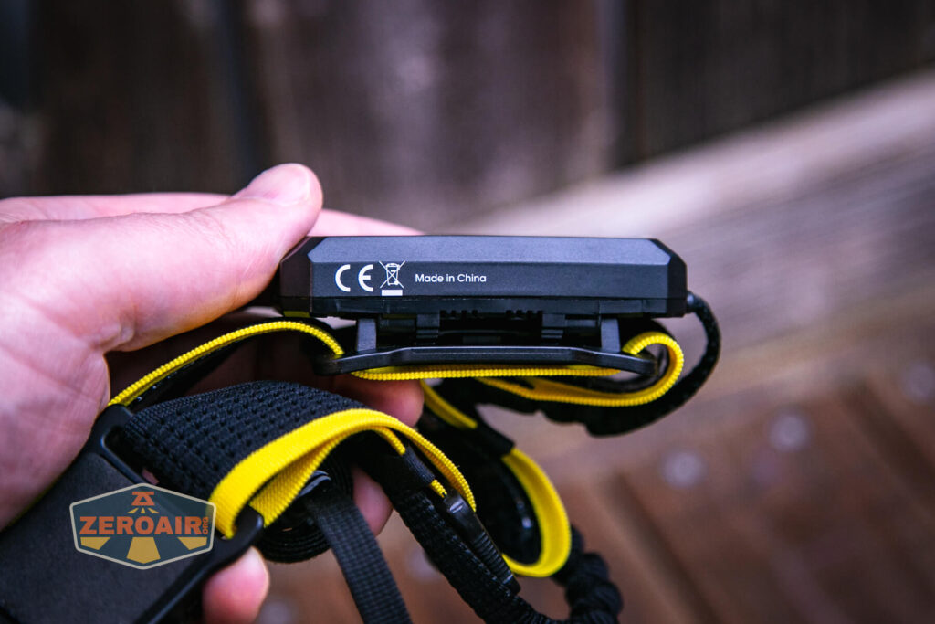 Nitecore HU2000 headlamp side views