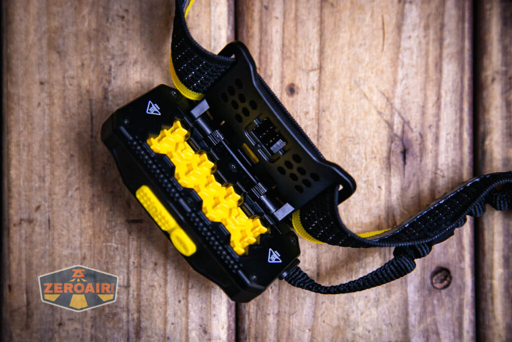 Nitecore HU2000 headlamp back of light