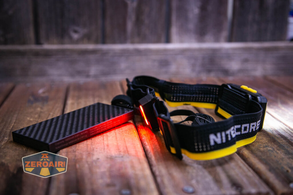 Nitecore HU2000 headlamp rear and front both on