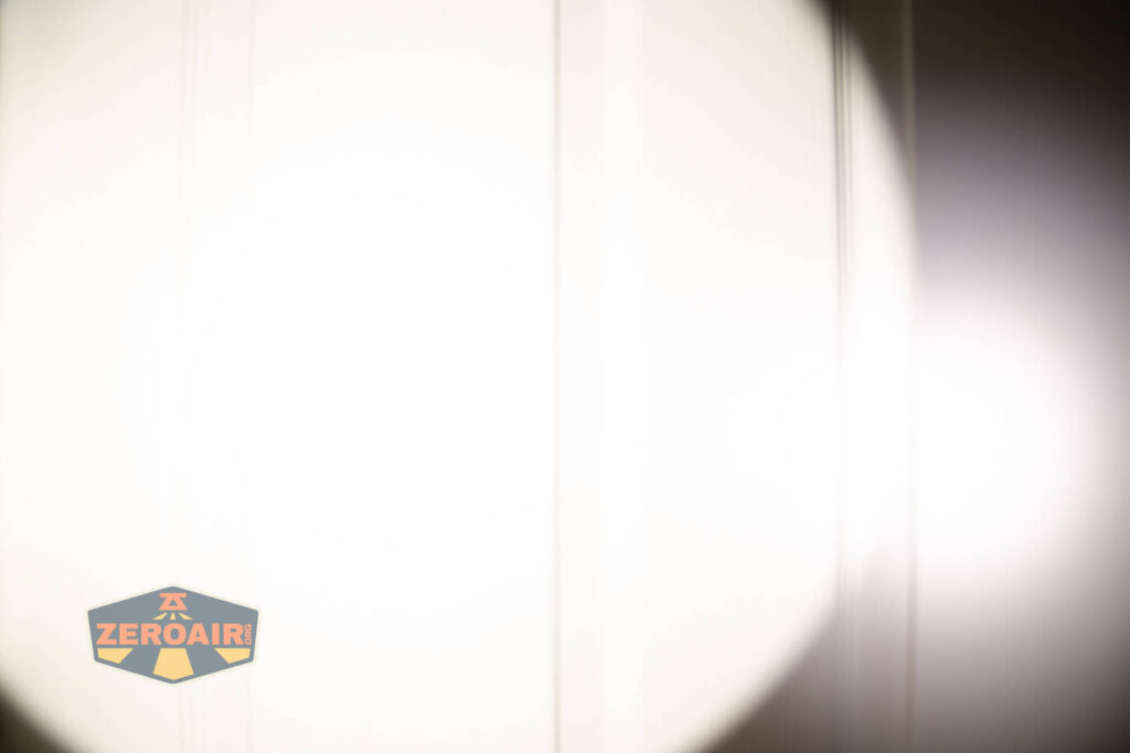 beamshots on door (at 1') compared to nichia 219b 4500K