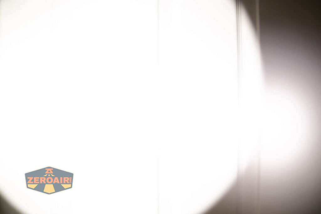 beamshots on door (at 1') compared to nichia 219b 4500K