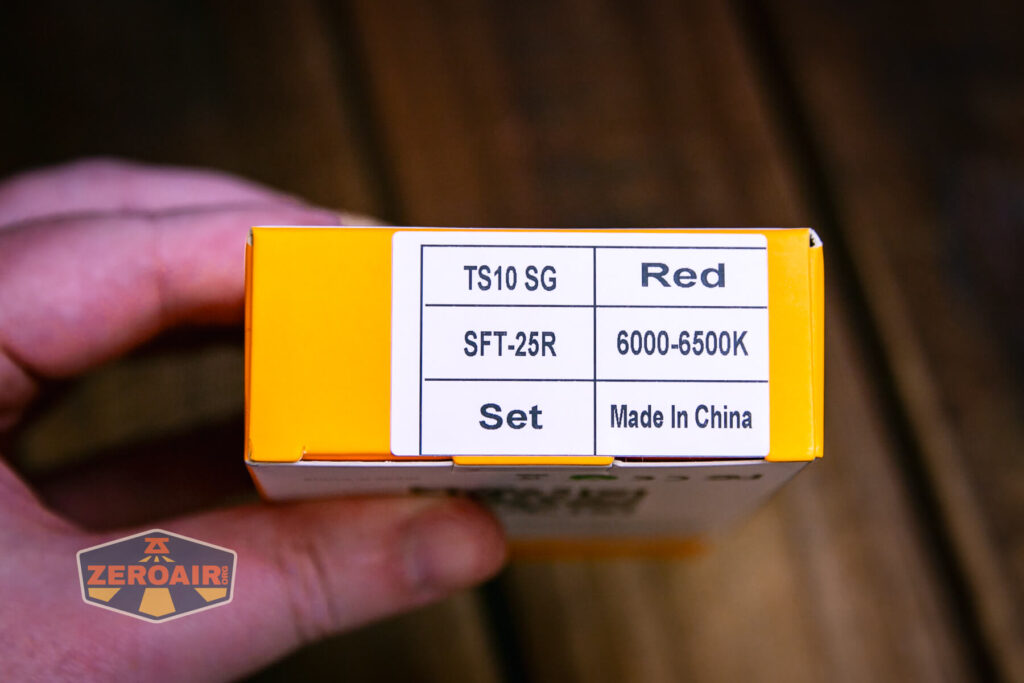 Wurkkos TS10 SG flashlight box