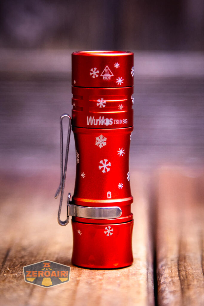 Wurkkos TS10 SG flashlight showing all sides