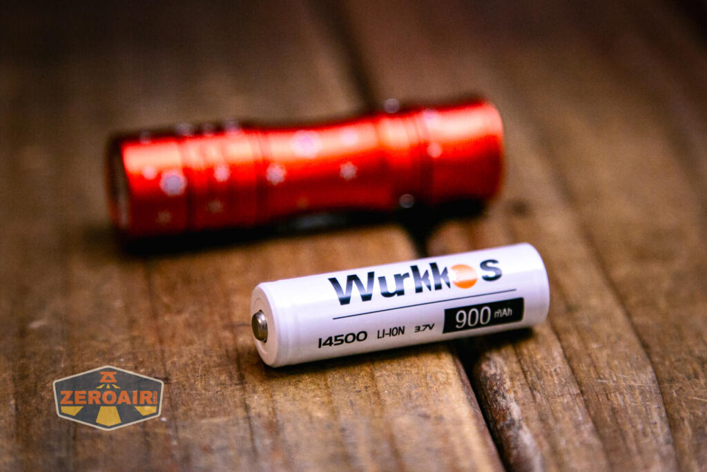 Wurkkos TS10 SG flashlight with included 14500