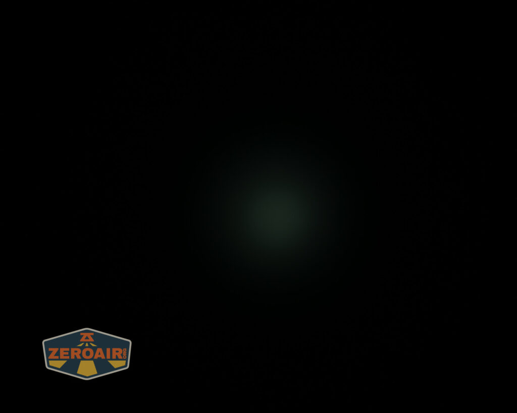 Wurkkos TS10 SG flashlight beamshots on ceiling