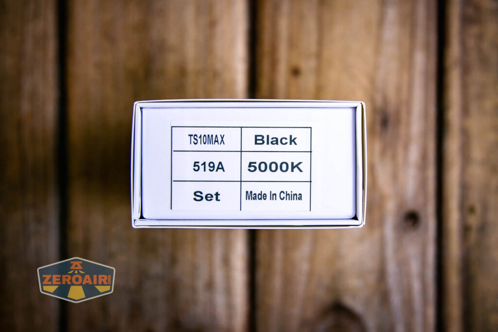 Wurkkos TS10 MAX flashlight box