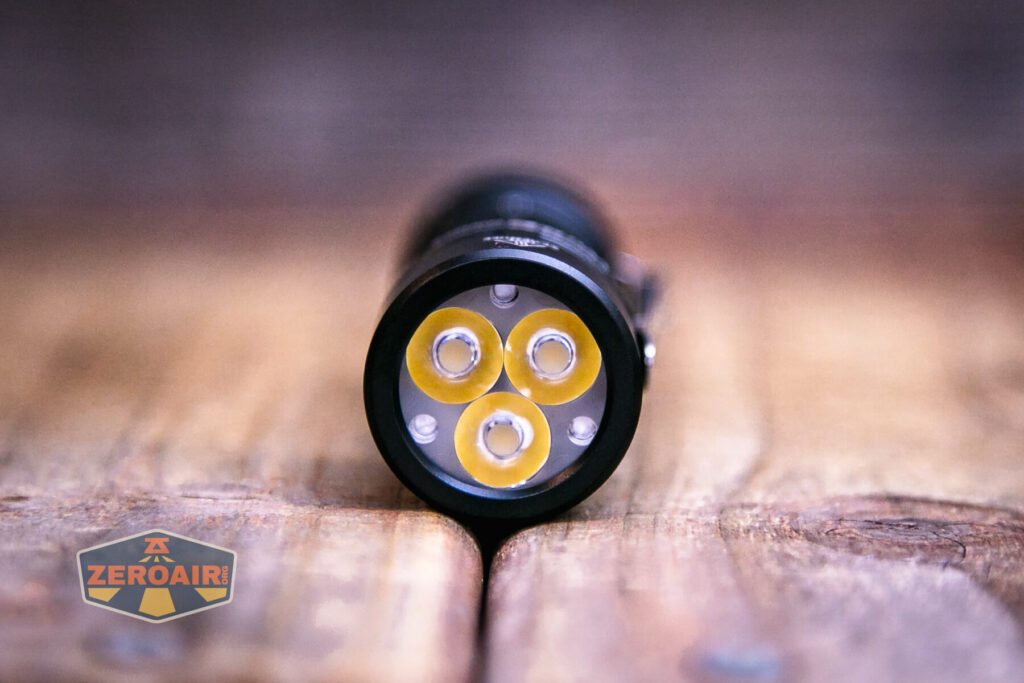 Wurkkos TS10 MAX flashlight emitter and TIR