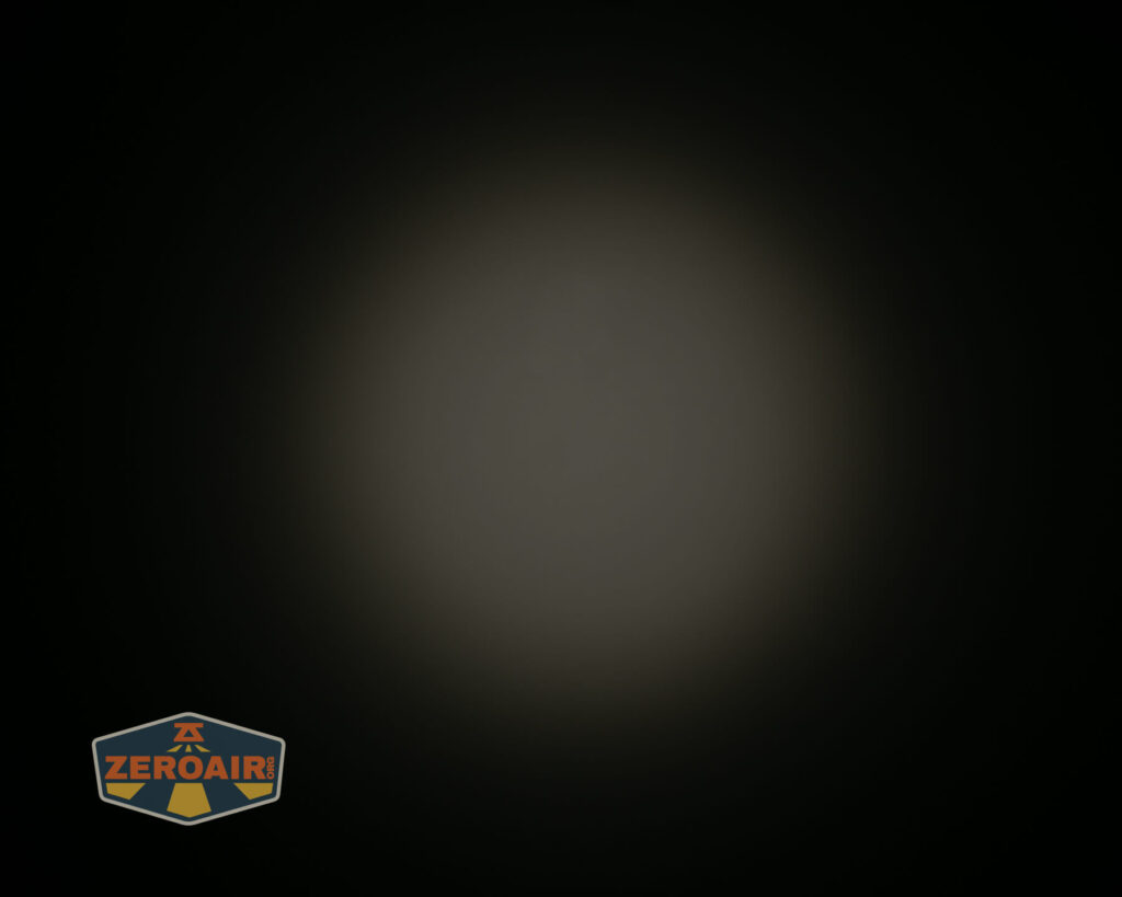 Wurkkos TS10 MAX flashlight beamshots on ceiling