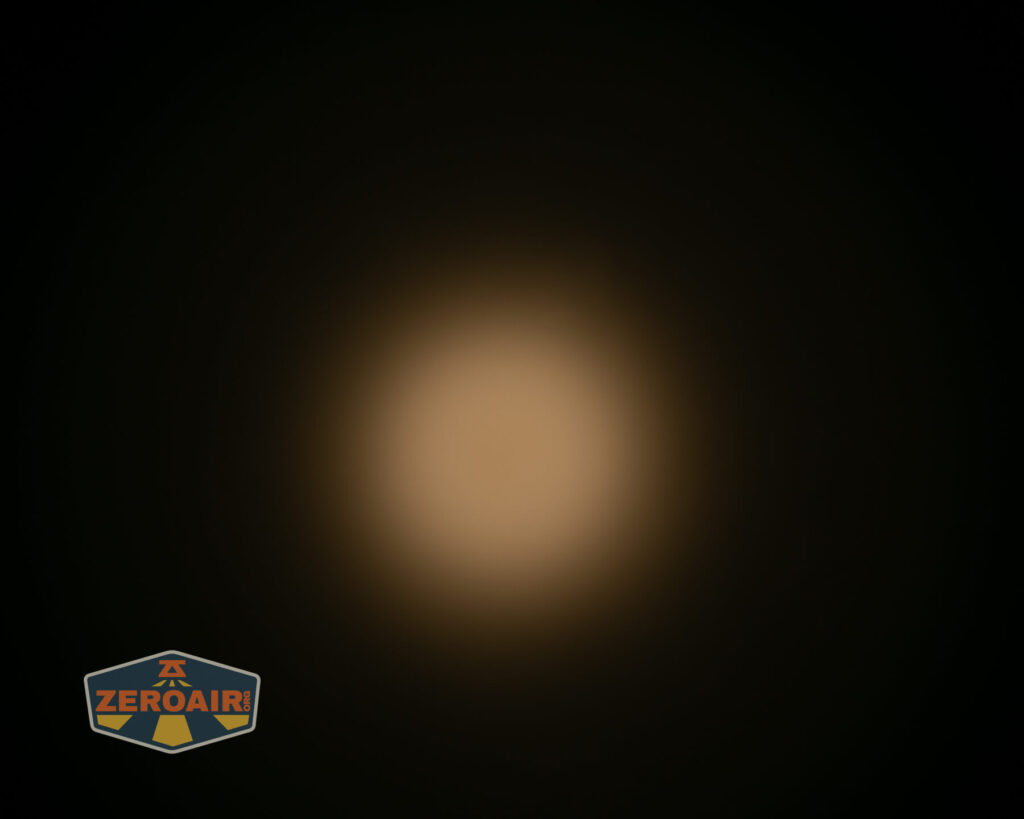 Convoy S2+ B35AM flashlight beamshots on ceiling