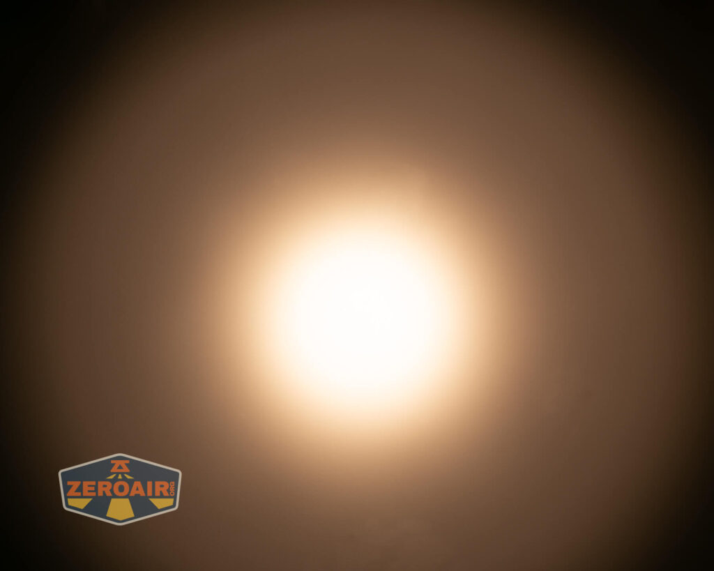 Convoy S2+ B35AM flashlight beamshots on ceiling