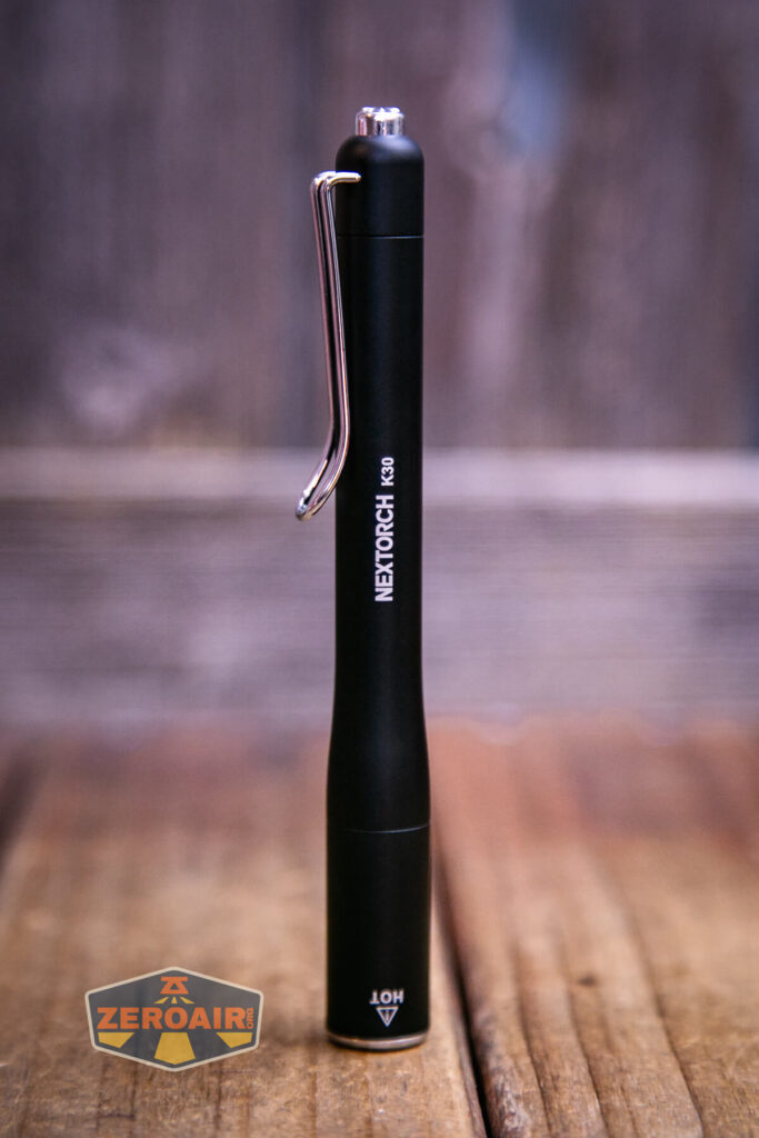 Nextorch K30 penlight showing all sides