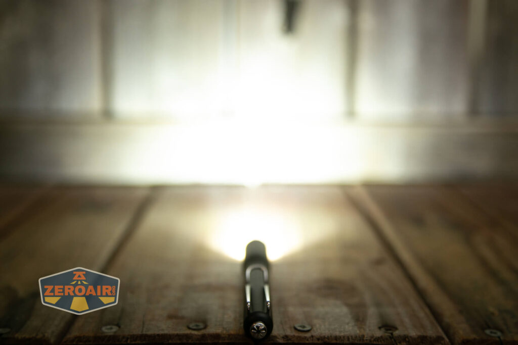 Nextorch K30 penlight emitter on