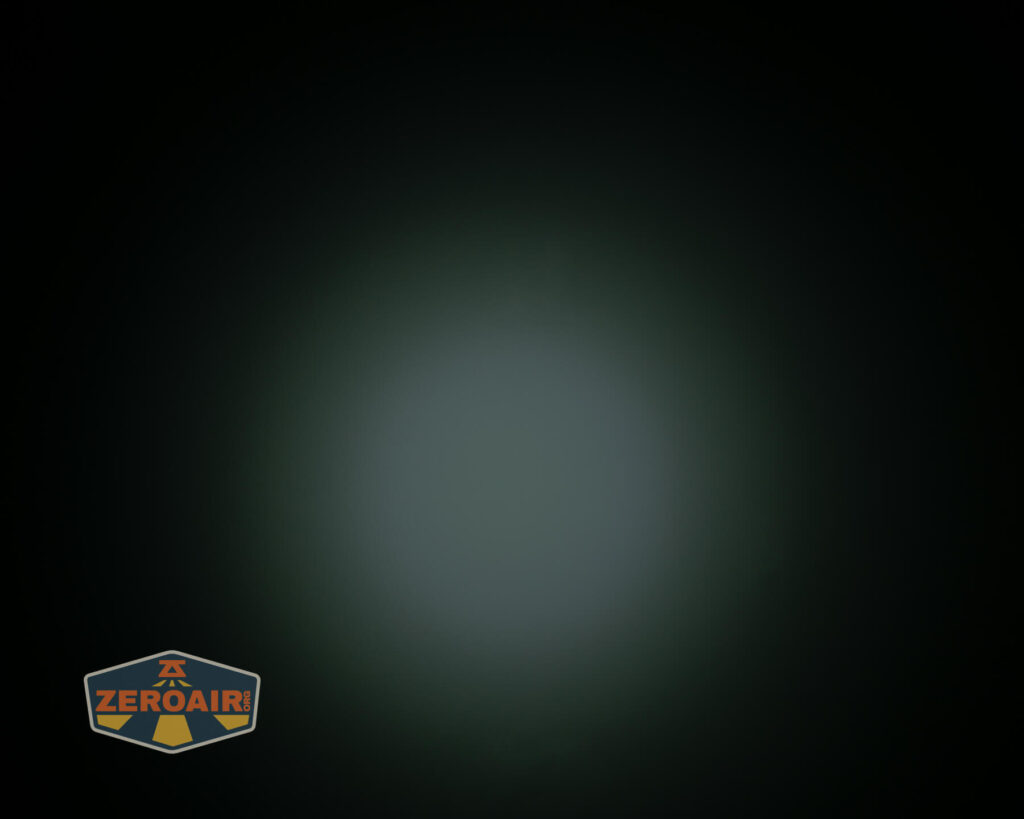 Nextorch K30 penlight beamshots on ceiling