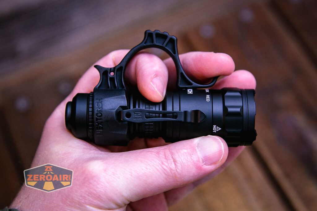 Nextorch TA21 portable tactical flashlight in hand