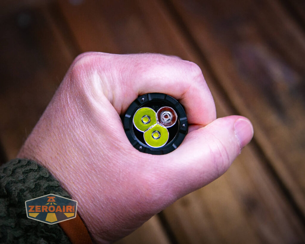 Nextorch TA21 portable tactical flashlight in hand