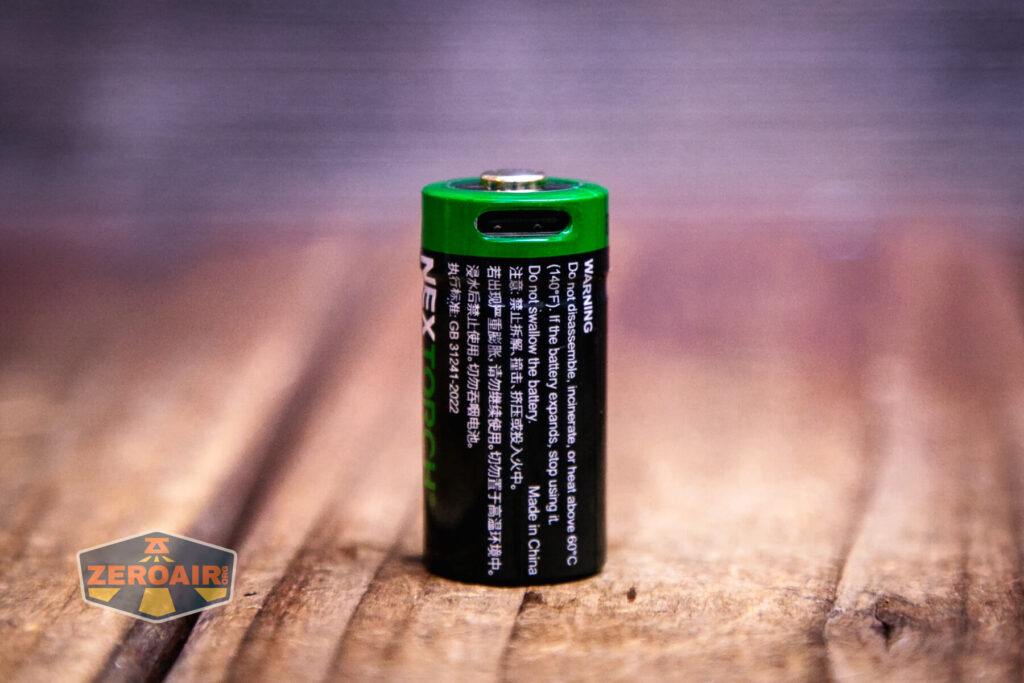 Nextorch TA21 portable tactical flashlight included 16340 cell