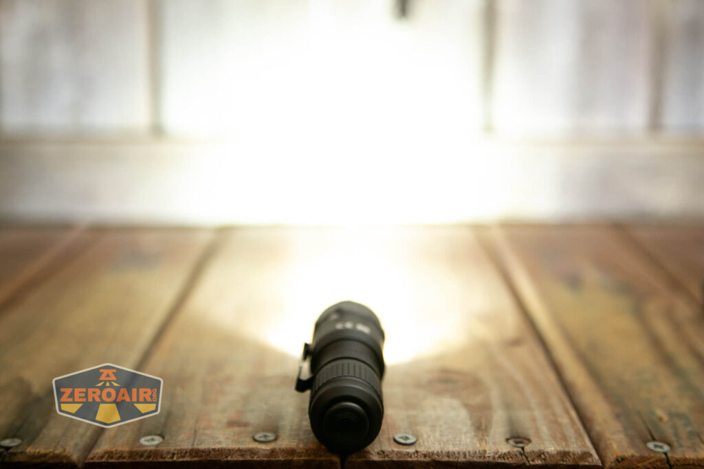 Nextorch TA21 portable tactical flashlight white emitters on