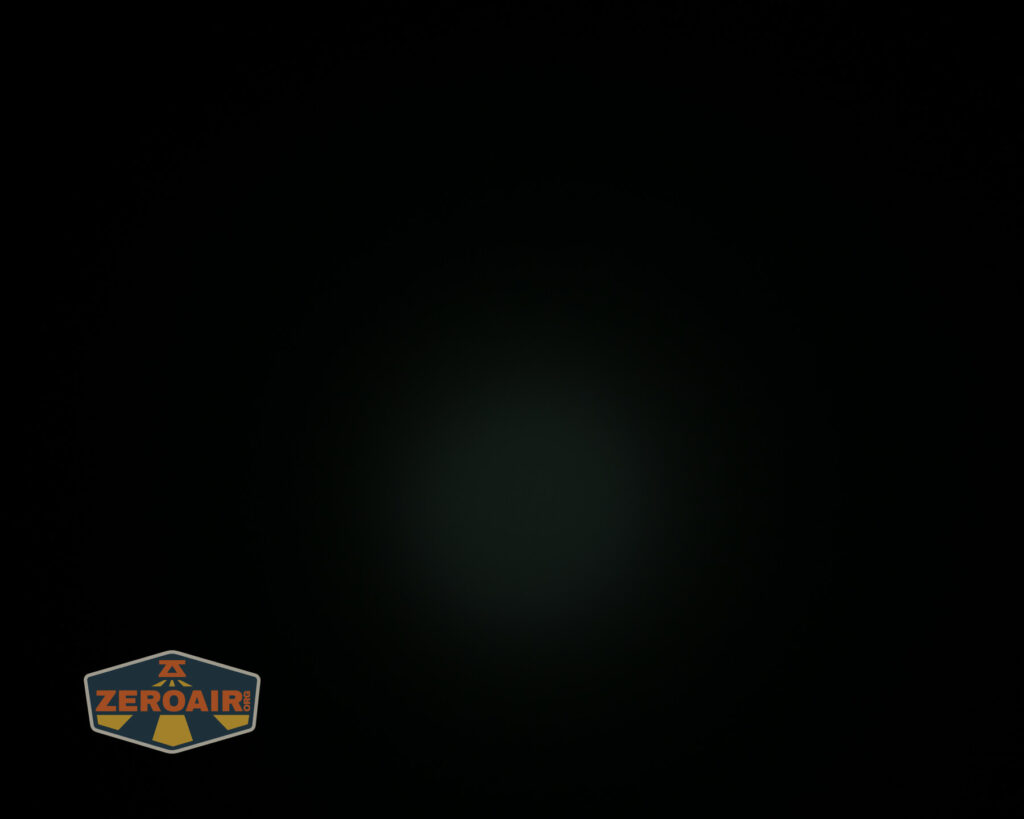 Nextorch TA21 portable tactical flashlight beamshots on ceiling