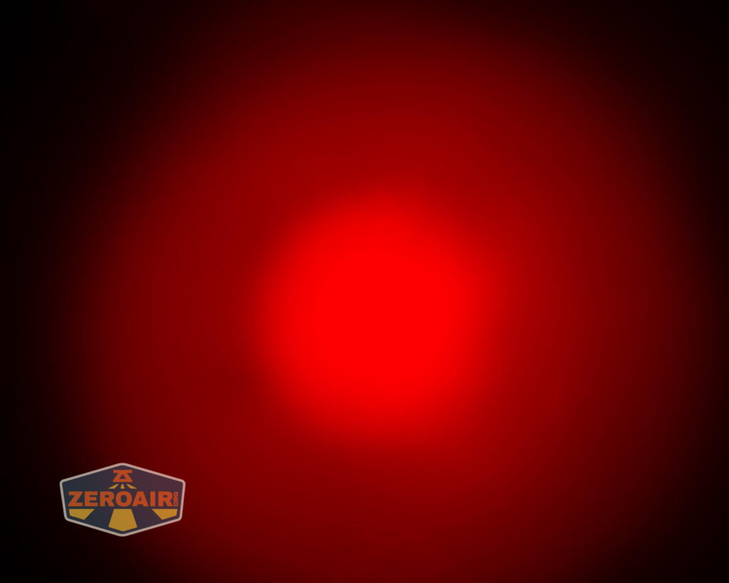 Nextorch TA21 portable tactical flashlight beamshots on ceiling