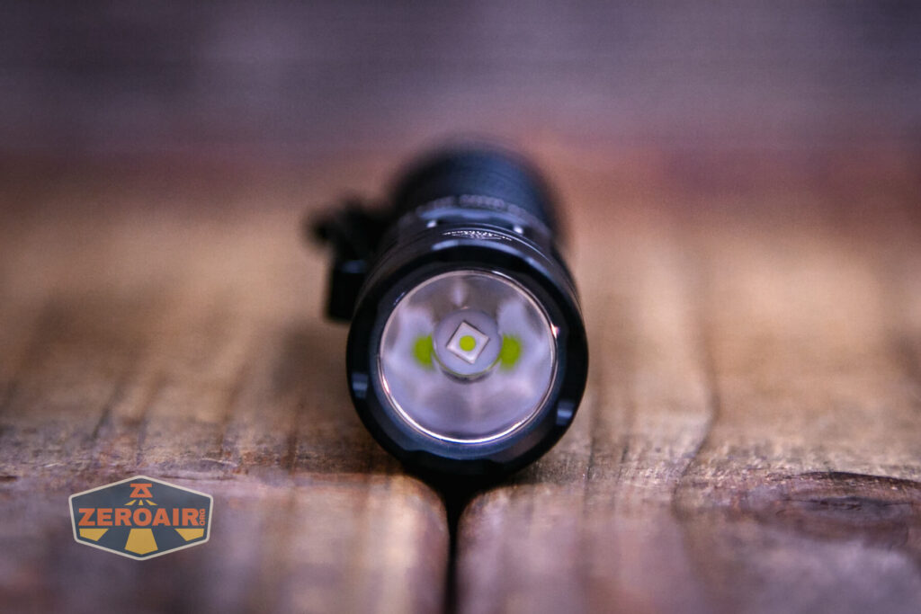 Sofirn SR12 Pocket flashlight emitter detail