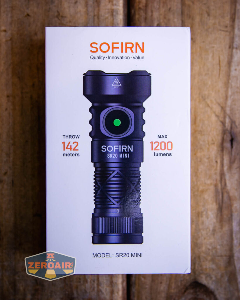 Sofirn SR20 Mini EDC flashlight box