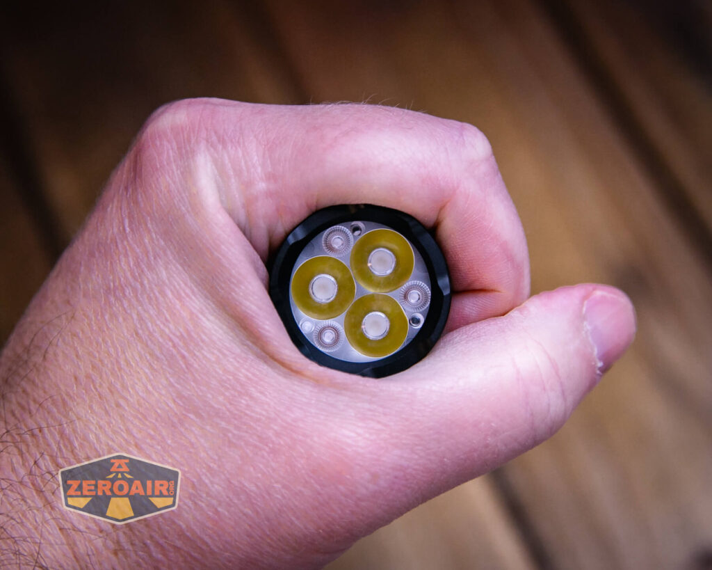 Sofirn SR20 Mini EDC flashlight in hand