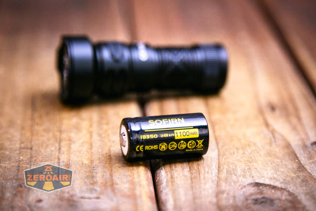 Sofirn SR20 Mini EDC flashlight with included 18350