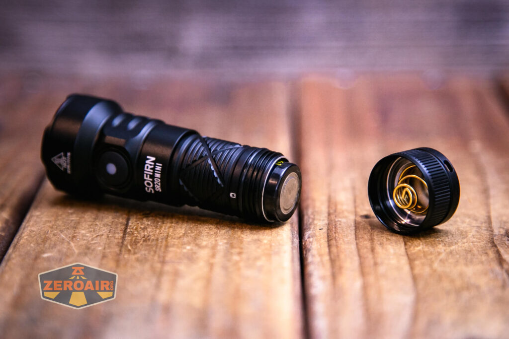 Sofirn SR20 Mini EDC flashlight with included 18350 installed