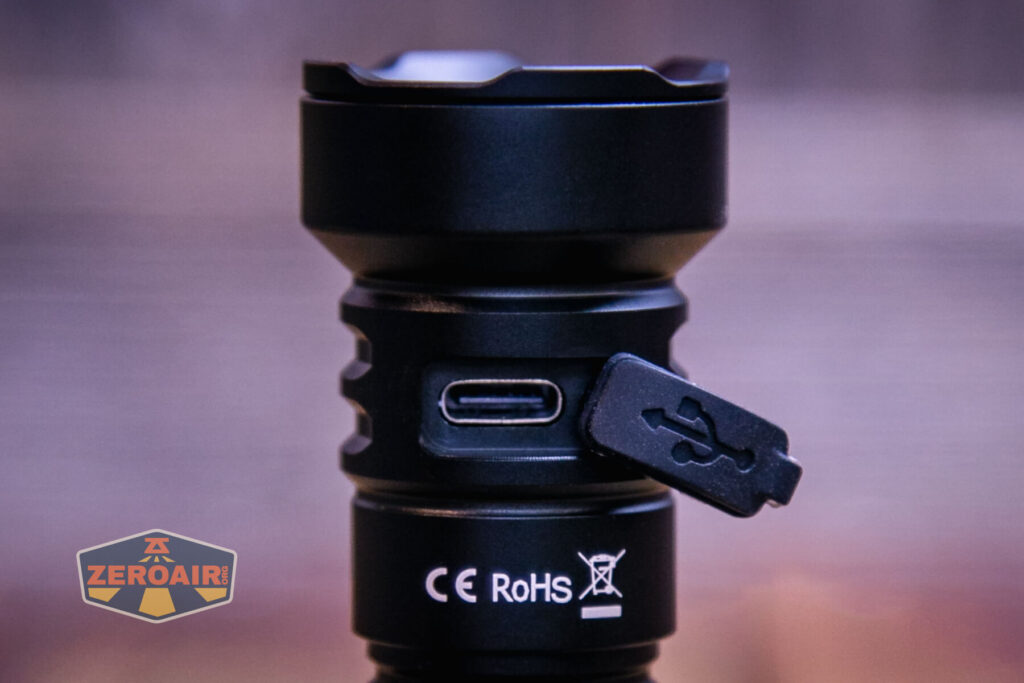 Sofirn SR20 Mini EDC flashlight charging port