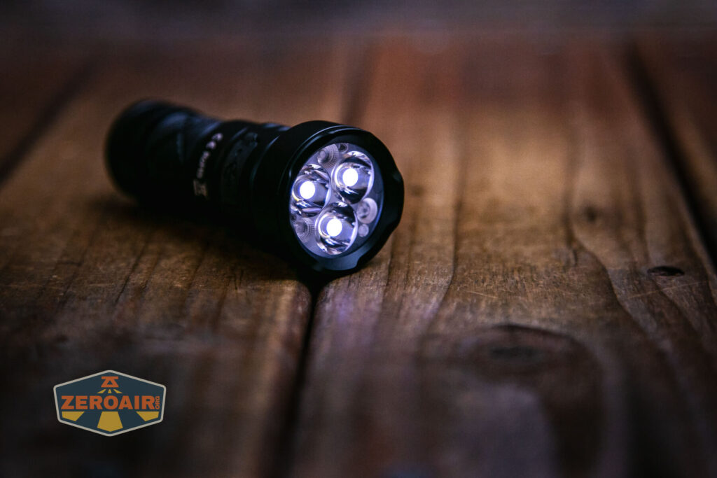 Sofirn SR20 Mini EDC flashlight white emitters on