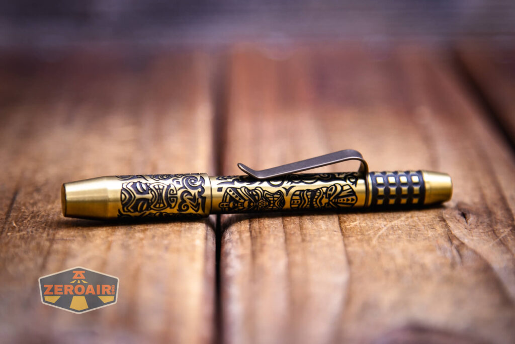 Ti2 Techliner Brass Tiki Grid Pen 