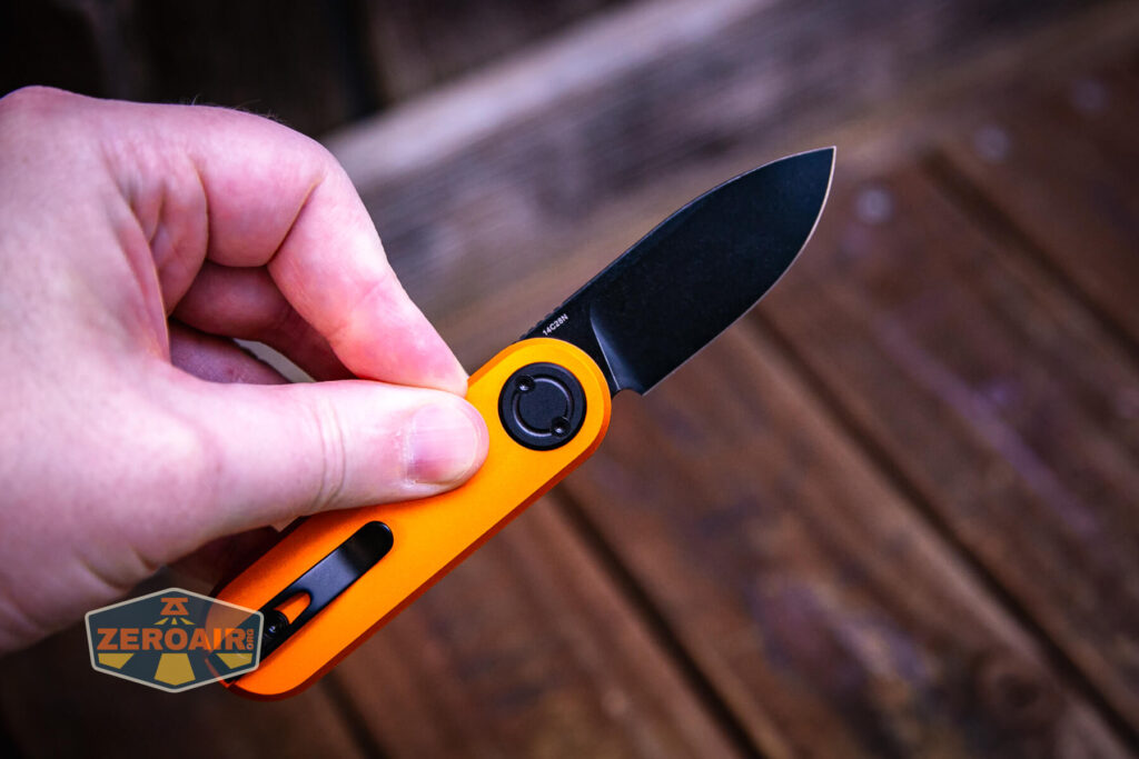 Vosteed Corgi V knife knife open in hand