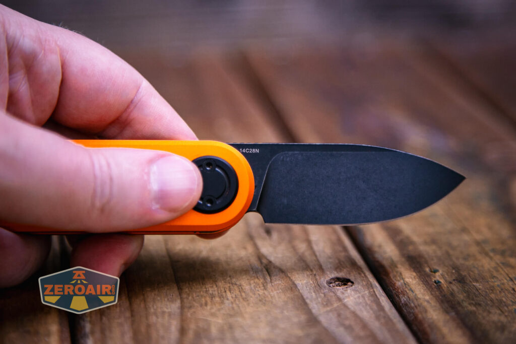 Vosteed Corgi V knife steel detail