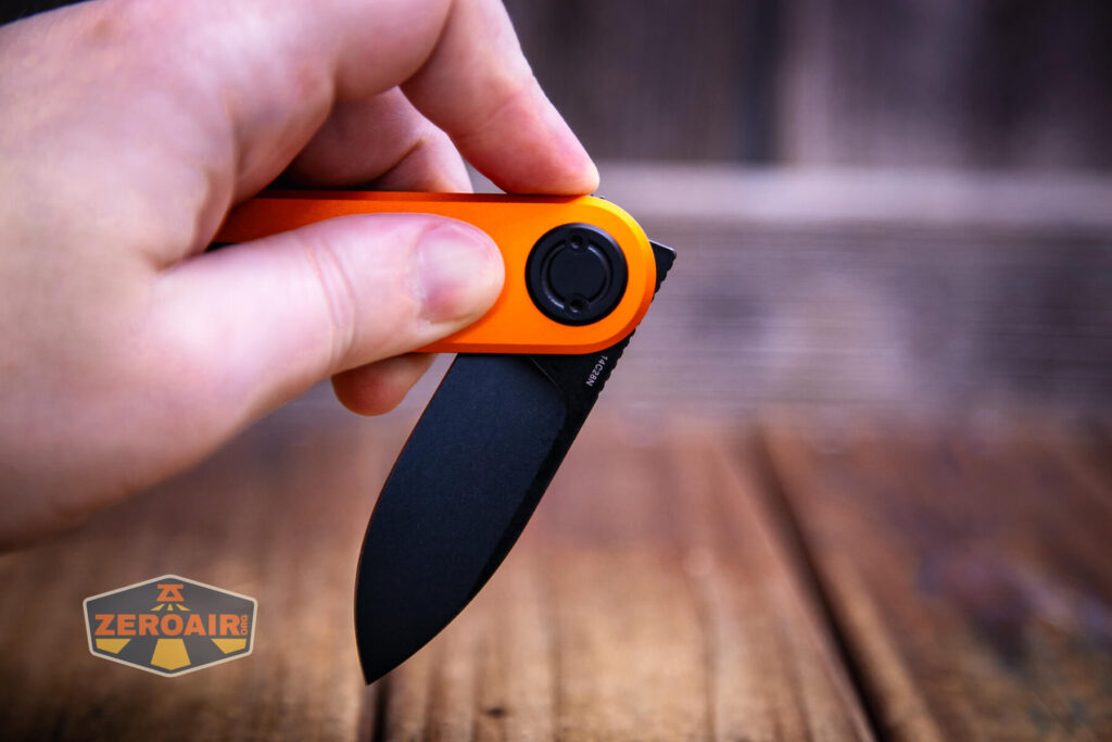 Vosteed Corgi V knife flipping with whiskers