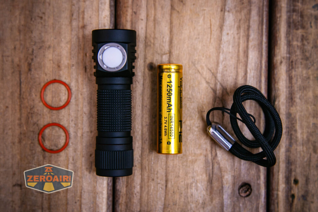 Emisar D3AA 4500K flashlight what's included