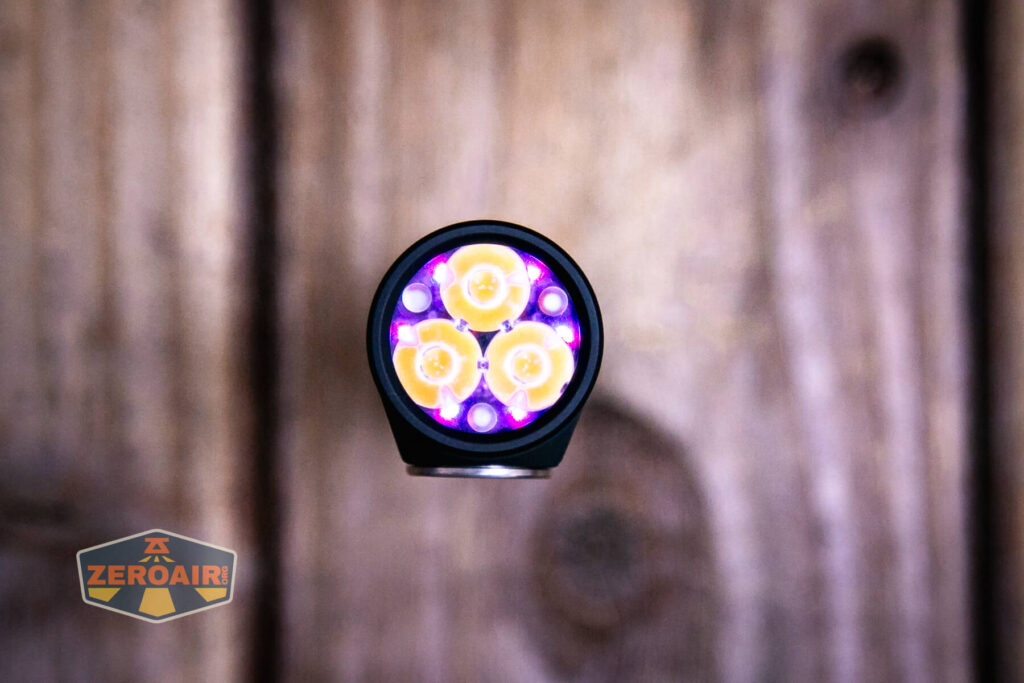 Emisar D3AA 4500K flashlight secondary emitters on