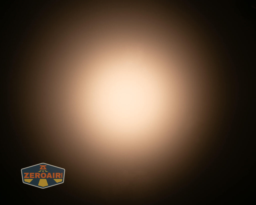 Emisar D3AA 4500K flashlight beamshots on ceiling