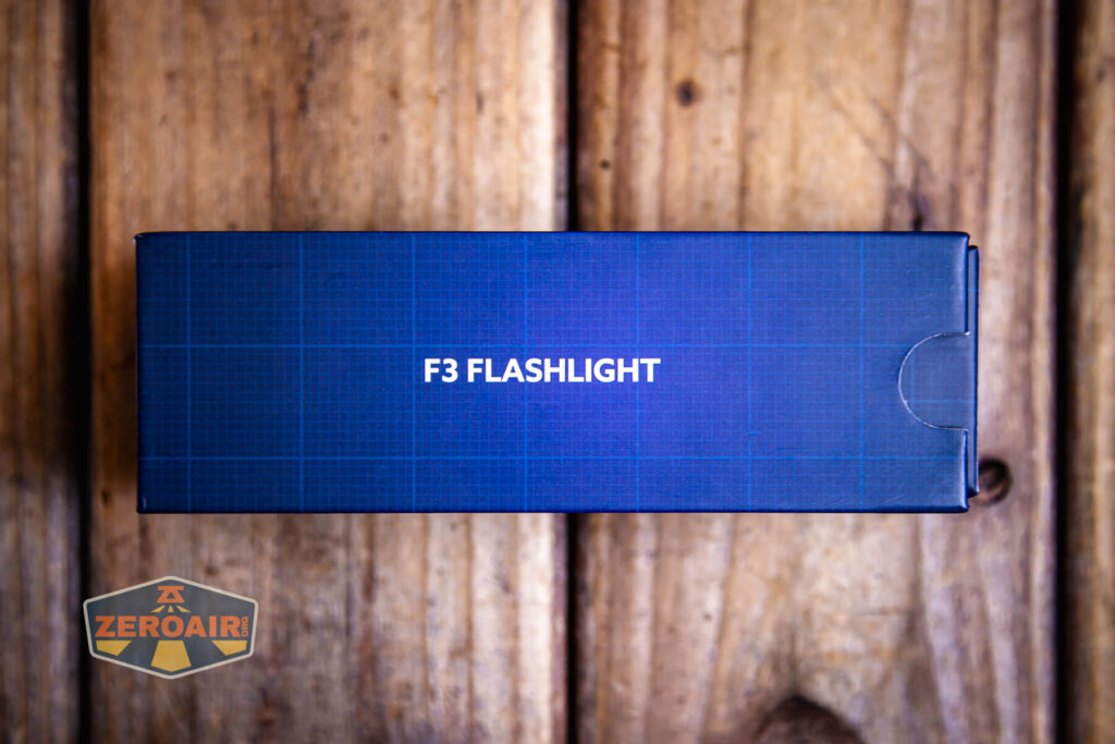 Focusworks EDC F3 Pumpkin Orange flashlight box