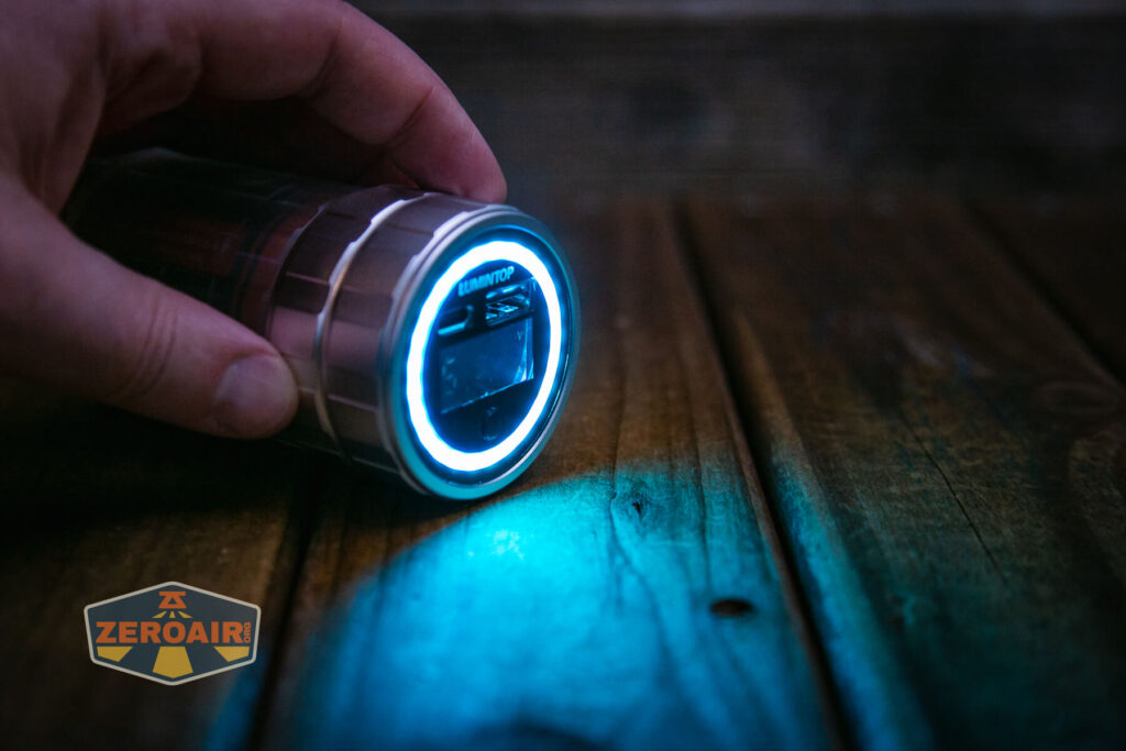 Lumintop Aurora flashlight powerbank various rgb output