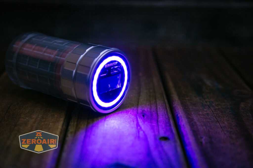 Lumintop Aurora flashlight powerbank various rgb output