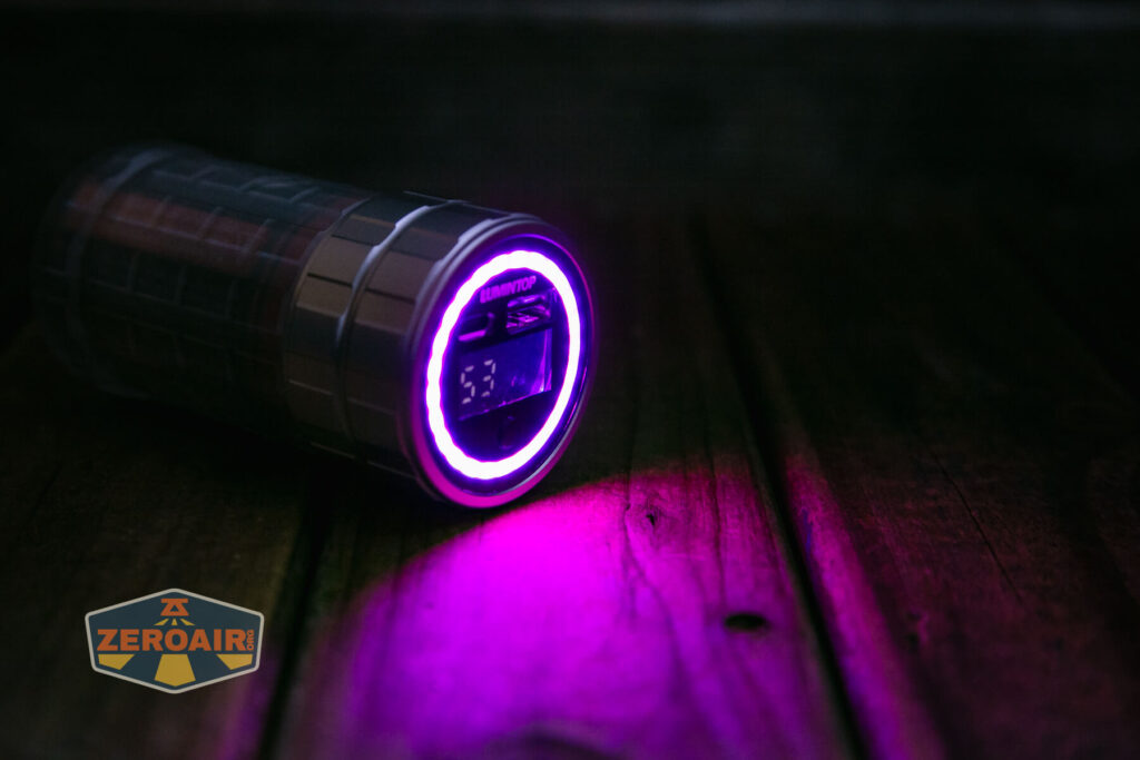 Lumintop Aurora flashlight powerbank various rgb output