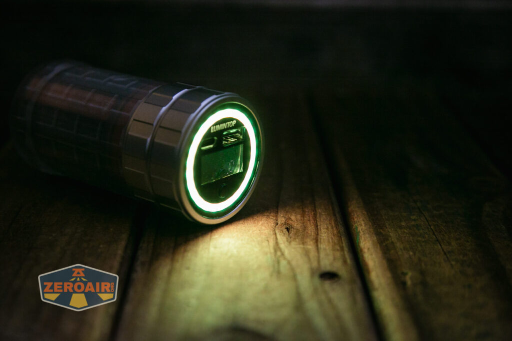 Lumintop Aurora flashlight powerbank various rgb output