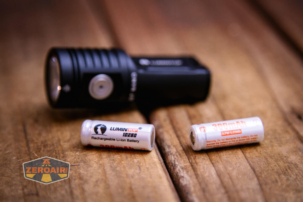 Lumintop GT Nano V5.0 flashlight with included 10280x2