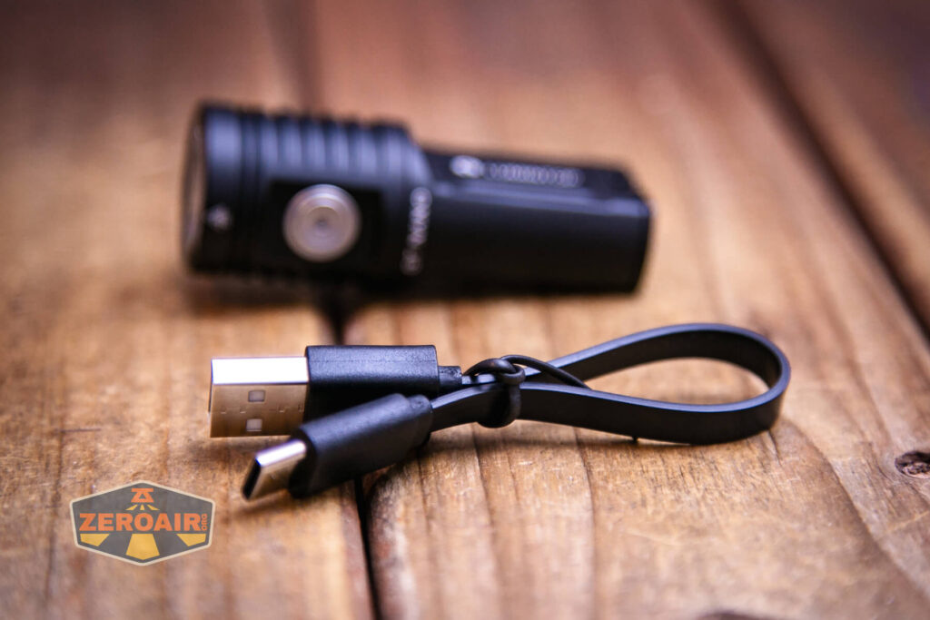 Lumintop GT Nano V5.0 flashlight charging cable