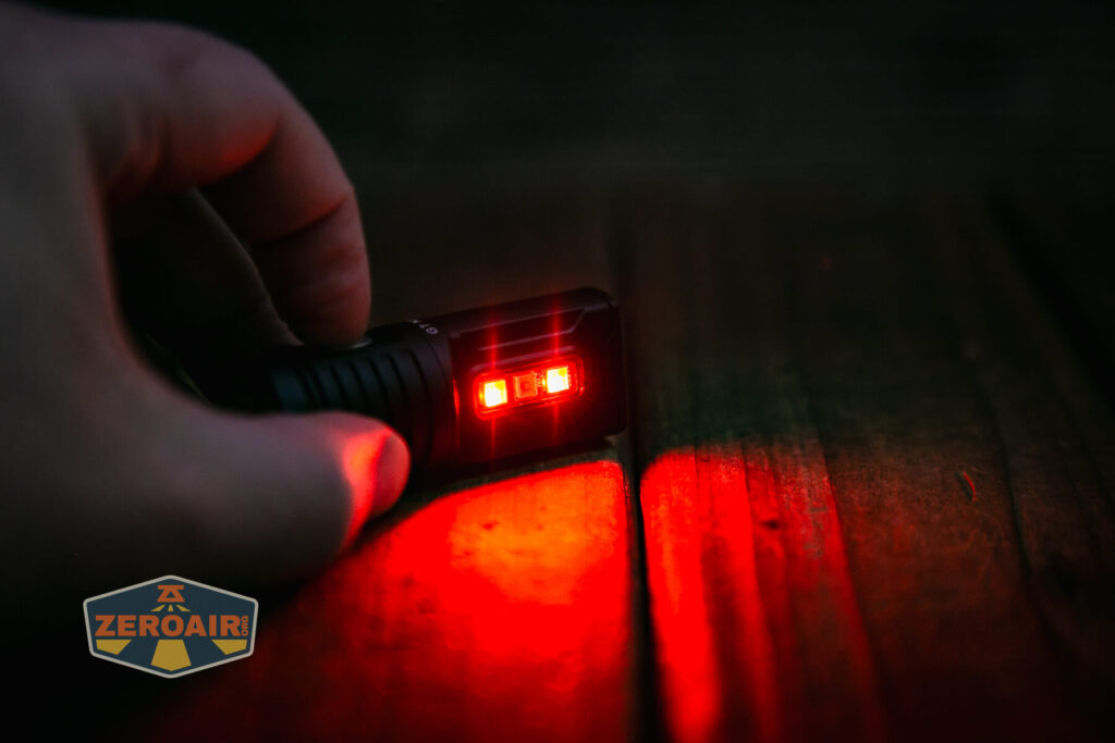 Lumintop GT Nano V5.0 flashlight side emitters on