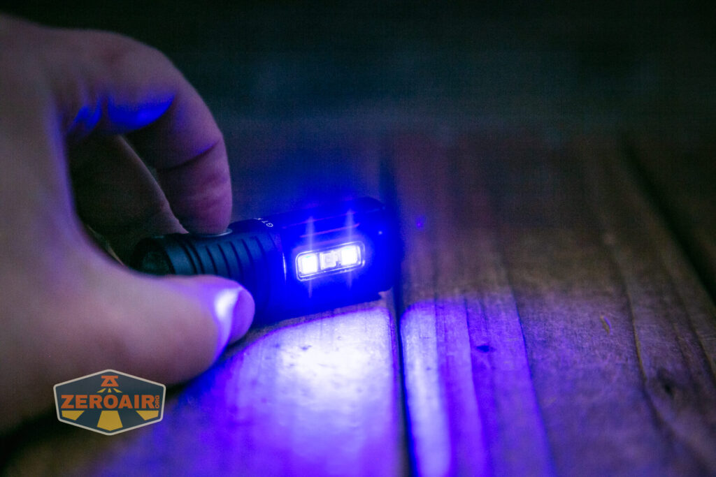 Lumintop GT Nano V5.0 flashlight side emitters on